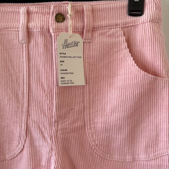 NEW Hammies Women's Bell Bottom Size 28 Color Pink - Picture 5 of 7
